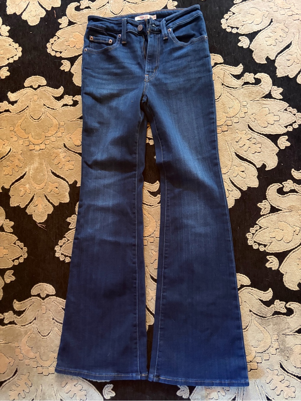 Levi's Dark Blue Wide-Leg Flare Jeans